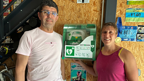 Medisol donates an AED to a gym in Bellême, France