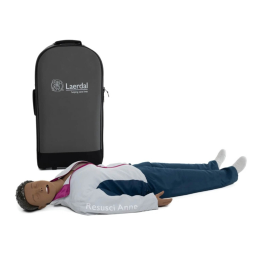 Laerdal Resusci Anne QCPR AED Full Body with Airway Head in Trolley (dark)  - 13701