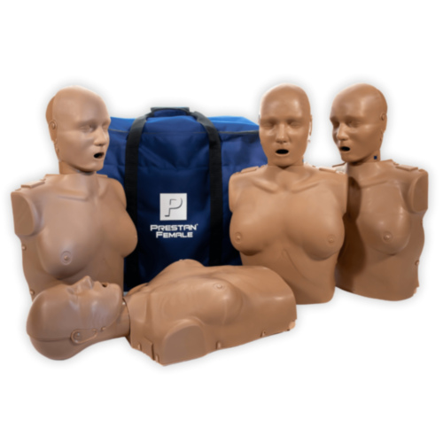 Prestan Professional Female CPR Training Torso 4-Pack (Dark)   - 12536