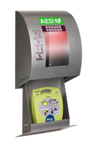 SixCase Outdoor AED Cabinet With Pincode (Grey)  - 12361