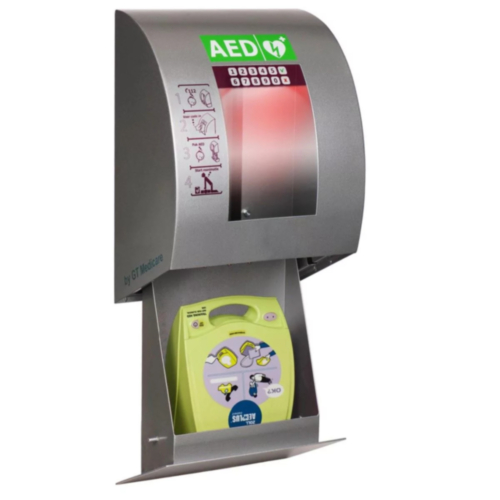SixCase SC1440 RSS Defibrillator Outdoor Cabinet With PIN Code Lock (Grey)  - 12366
