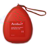 Ambu Rescue Mask, breathing mask with O2 inlet, hard-case