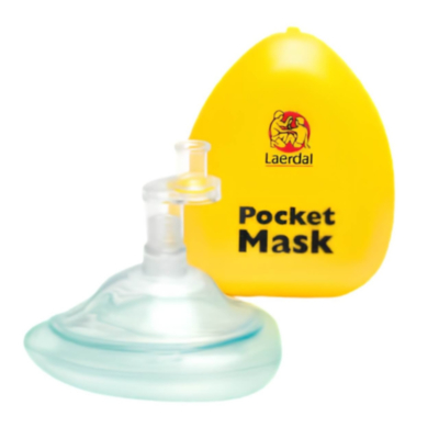 Laerdal Pocket Mask, yellow hard case